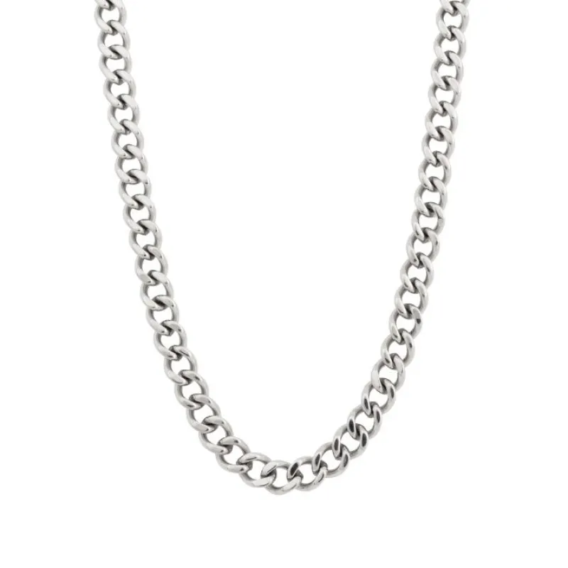 Halsband, pansarkedja, silver – 9147>By Billgren New