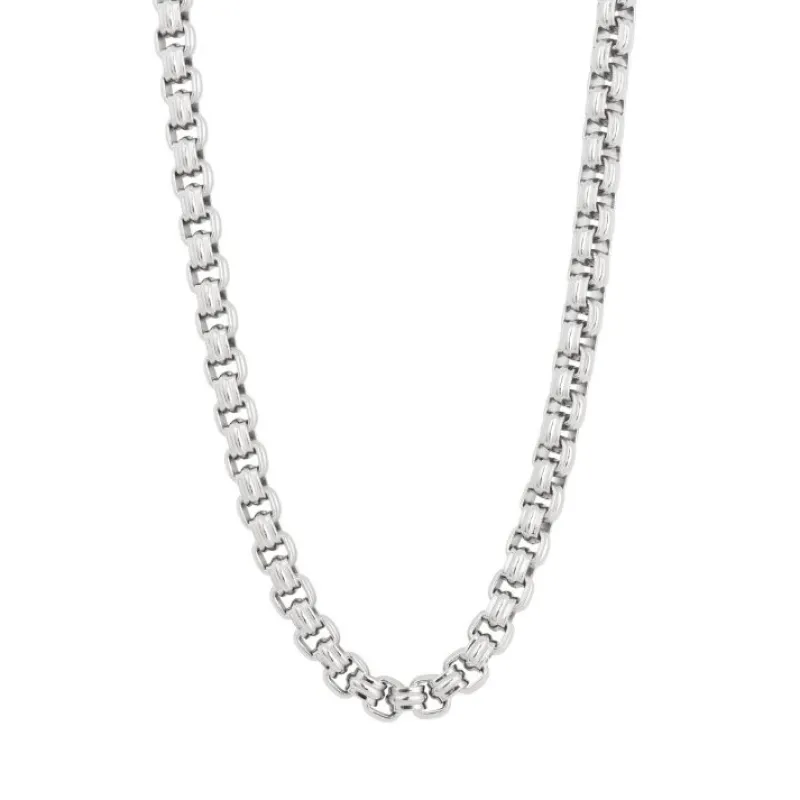 Halsband, stålkedja, silver – 9139>By Billgren Hot
