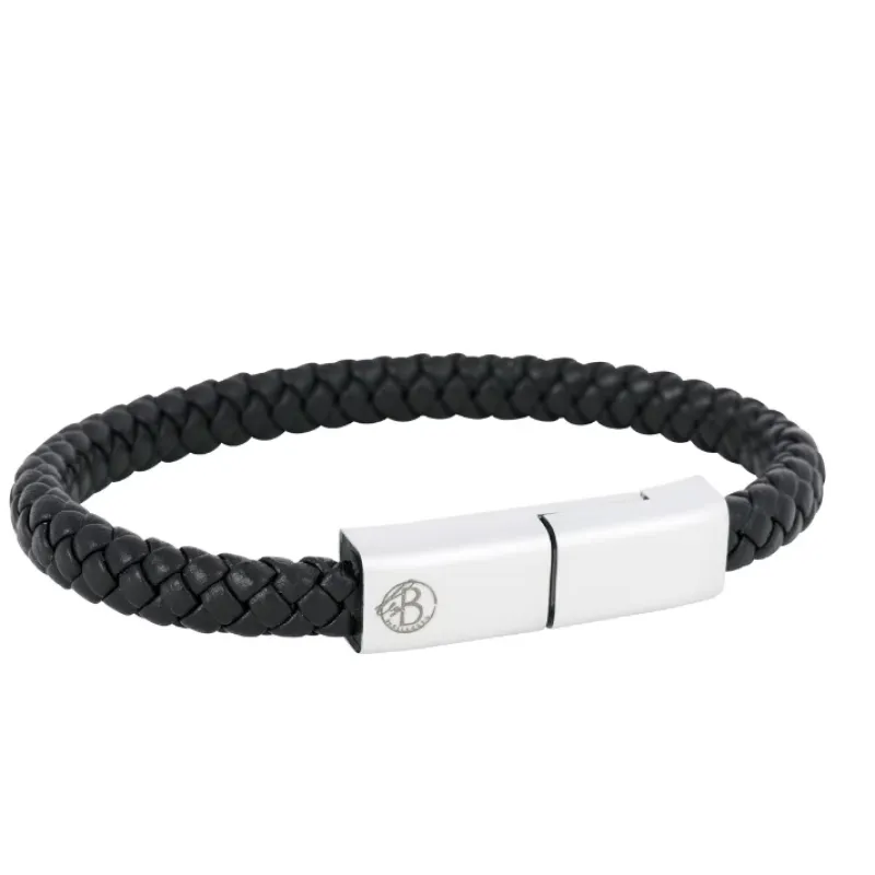 Laddningsarmband Android Svart/Stål – 8295>By Billgren Discount