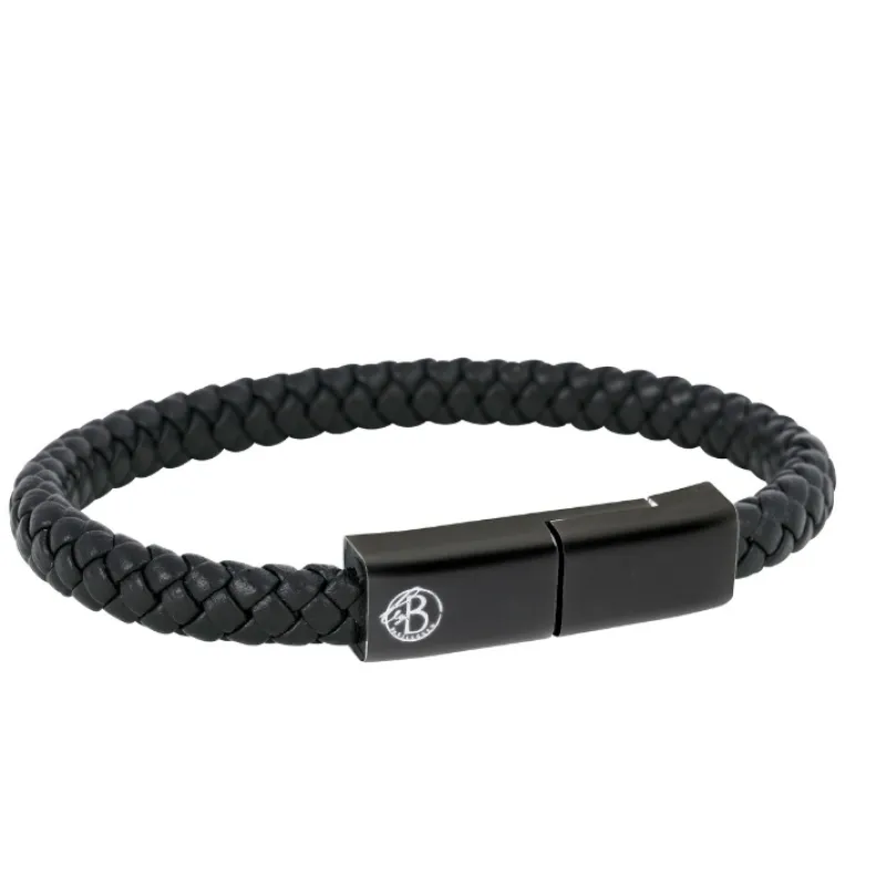 Laddningsarmband iPhone Svart/Svart- 8292>By Billgren Online