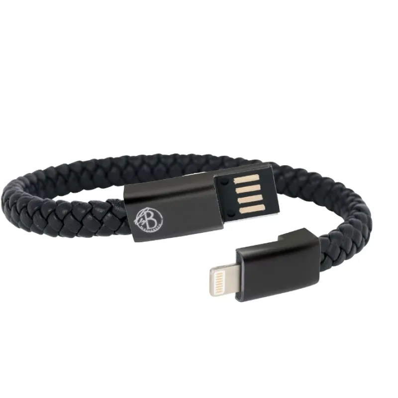 Laddningsarmband iPhone Svart/Svart- 8292>By Billgren Online
