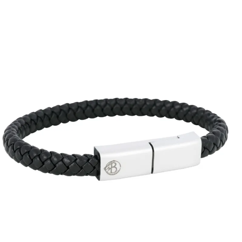 By Billgren Läder, dubbel, brun/grå – 8216>Armband Best