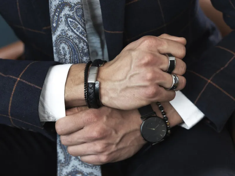 By Billgren Läder Flätat Svart – 8145>Armband Clearance
