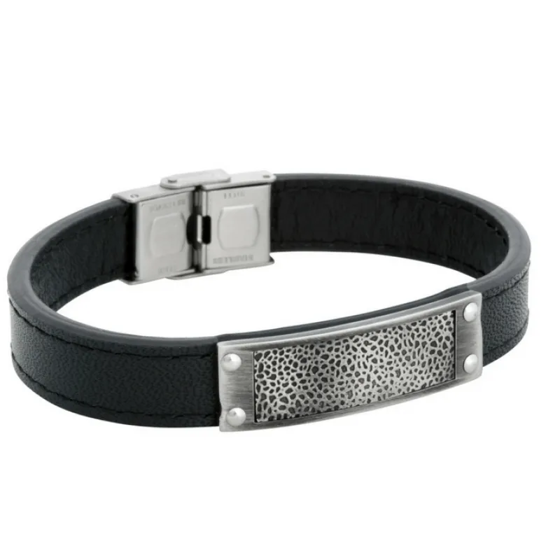 By Billgren Läder, Pattern, svart – 8177>Armband Sale