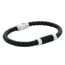By Billgren Läder, stålspänne, svart – 8124>Armband Hot