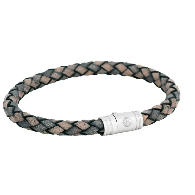 By Billgren Läder, Vintage, grå/beige – 8151>Armband Hot