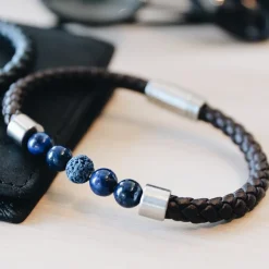 By Billgren Läder/Beads, Brun/Blå – 8189><noscript><img width=