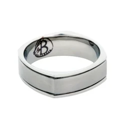 Ring, fyrkantig, silver – 5610>By Billgren New