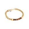 By Billgren Stål, tigeröga, guld – 8210>Armband Online