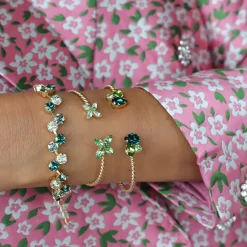 Caroline Svedbom Alisia Armband / Green Combo (Rhodium)><noscript><img width=