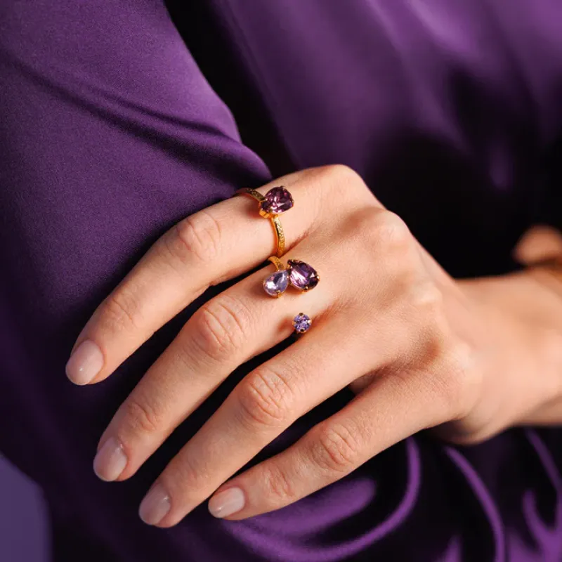 Alisia Ring / Violet Combo (Guld)>Caroline Svedbom Online