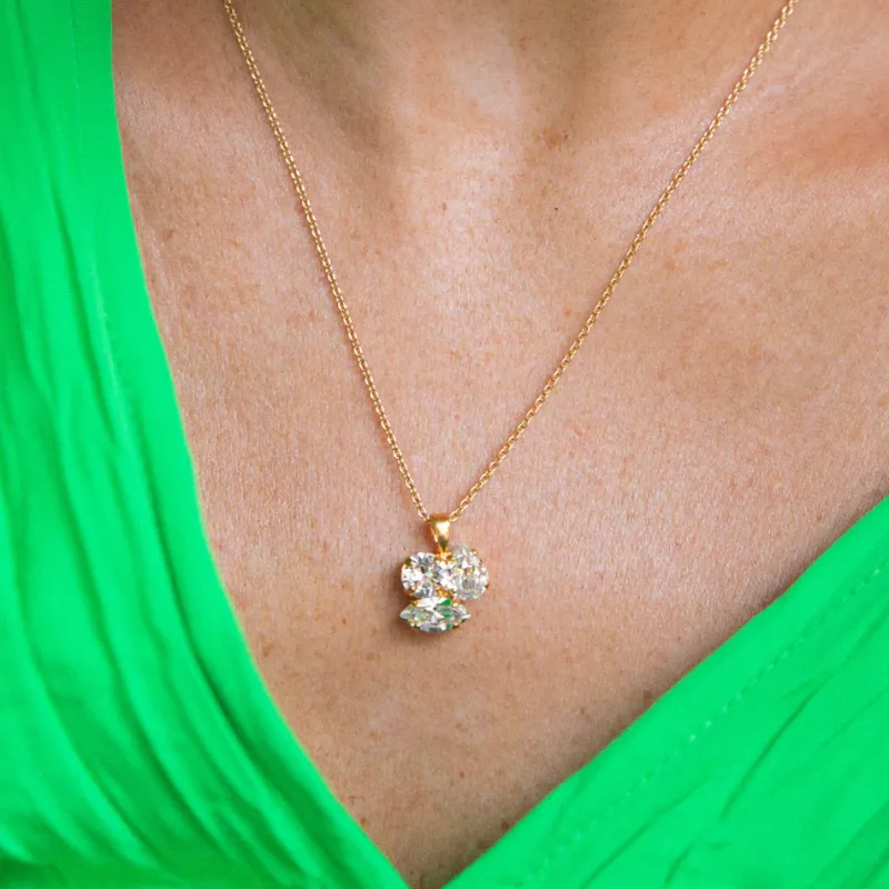 Caroline Svedbom Ana Halsband /Crystal (Guld)>Caroline Svedbom Halsband Online