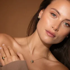 Ana Halsband, Black Golden Combo – Rhodium><noscript><img width=