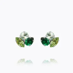 Ana Örhängen / Majestic Green Combo (Rhodium)>Caroline Svedbom New