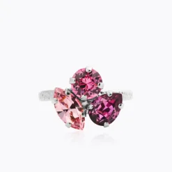 Ana Ring, Dark Rose Combo – Rhodium>Caroline Svedbom Outlet