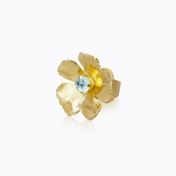 Caroline Svedbom Anemone / Aquamarine Ring (Guld)>Caroline Svedbom Ringar Clearance
