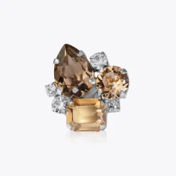 Angelina Ring / Greige Combo (Rhodium)>Caroline Svedbom Online