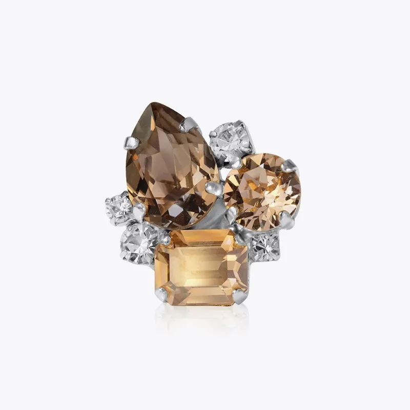 Angelina Ring / Greige Combo (Rhodium)>Caroline Svedbom Online
