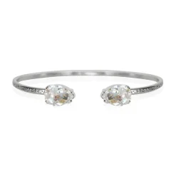 Petite Drop Rhodium / Crystal>Caroline Svedbom Armband Clearance