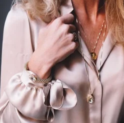 Classic Rope Guld / Silk>Caroline Svedbom Armband New