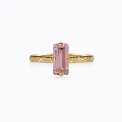 Baguette Ring / Light Rose (Guld)>Caroline Svedbom Sale