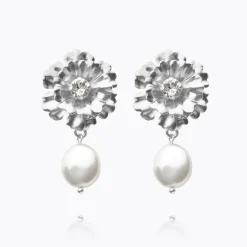 Blossom Örhängen / Crystal (Rhodium)>Caroline Svedbom