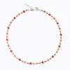 Calanthe Halsband/ Peach Combo (Rhodium)>Caroline Svedbom
