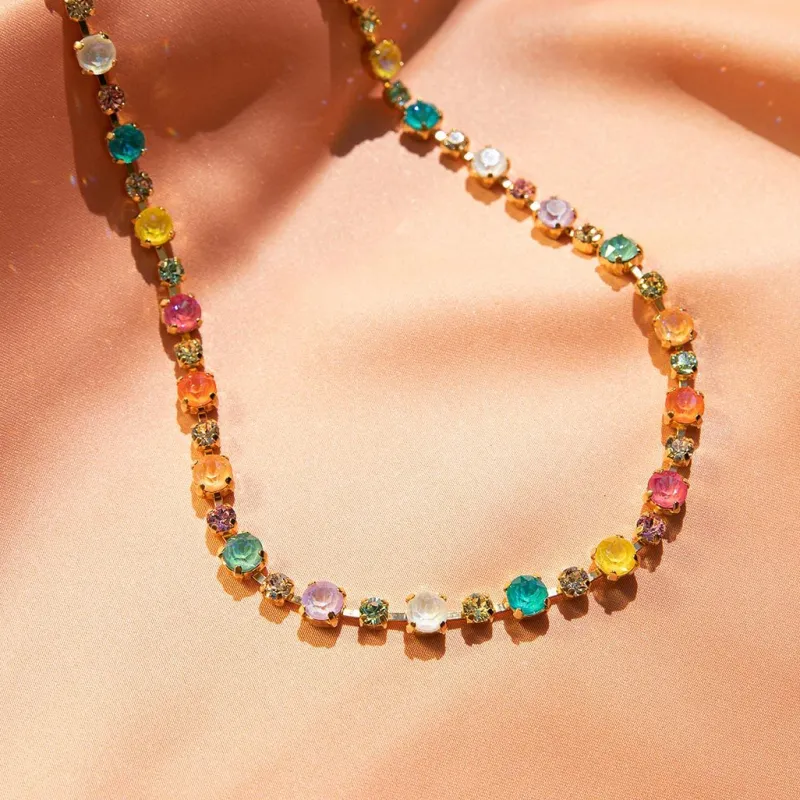 Calanthe Halsband / Flower Combo (Rhodium)>Caroline Svedbom Clearance