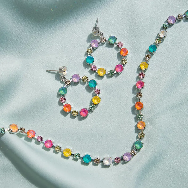 Calanthe Halsband / Flower Combo (Rhodium)>Caroline Svedbom Clearance