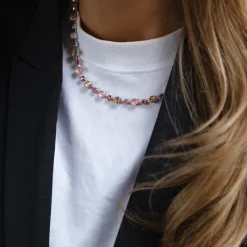 Calanthe Halsband/ Flamingo Combo (Guld)>Caroline Svedbom New