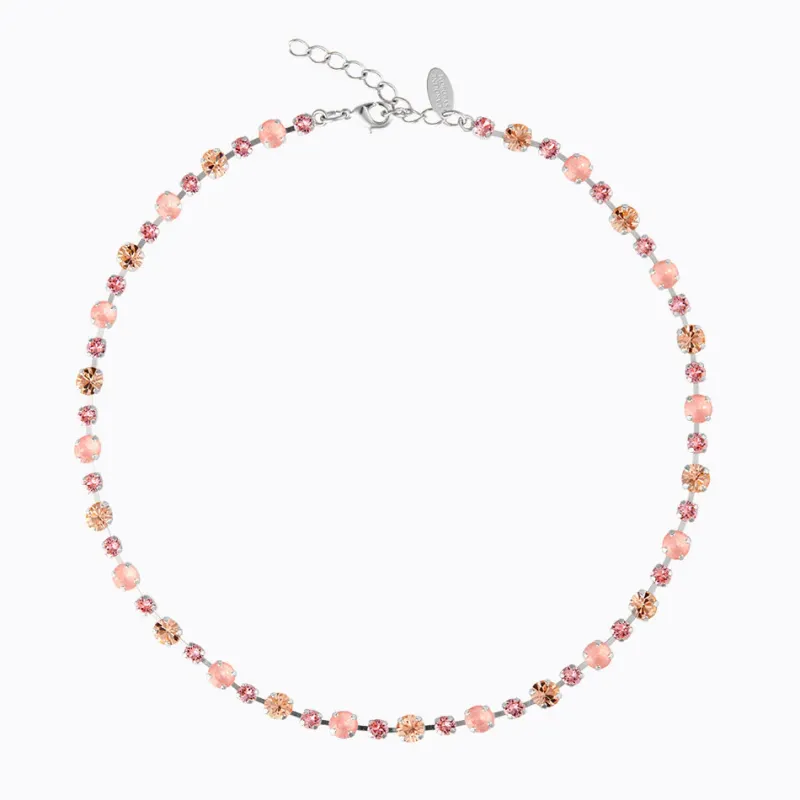 Calanthe Halsband/ Flamingo Combo (Rhodium)>Caroline Svedbom Best