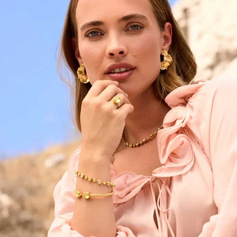Caroline Svedbom Calanthe Bracelet, Dark Jonquil Combo – Guld>Caroline Svedbom Armband Best