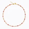Calanthe Halsband/ Peach Combo (Guld)>Caroline Svedbom Hot
