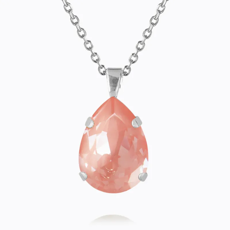 Classic Drop Halsband/ Flamingo Ignite (Rhodium)>Caroline Svedbom Hot