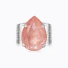Classic Drop Ring / Flamingo Ignite (Rhodium)>Caroline Svedbom Best