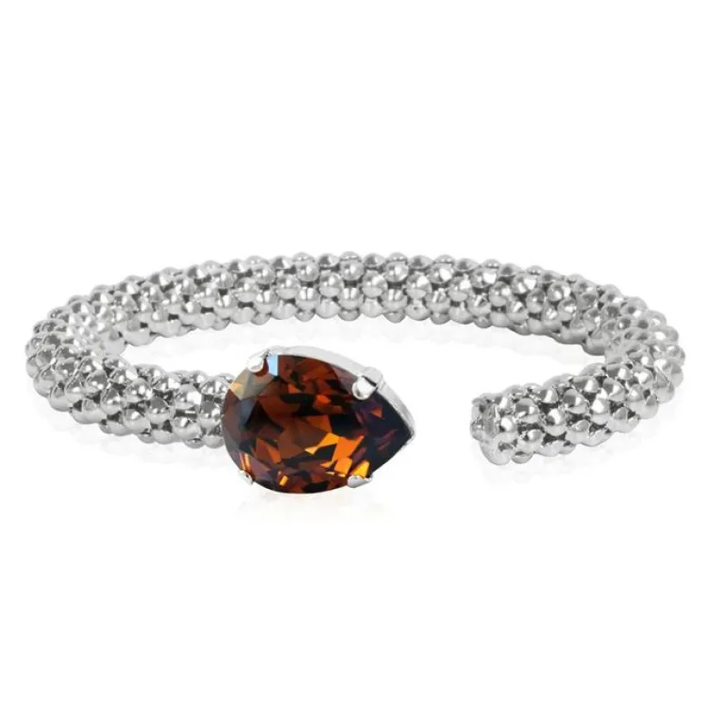 Caroline Svedbom Classic Rope Armband Rhodium / Smoked Topaz>Caroline Svedbom Armband Outlet