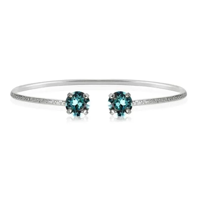 Caroline Svedbom Classic Petite Armband Rhodium / Light Turquoise>Caroline Svedbom Armband Outlet