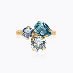 Colette Ring / Sea Breeze Combo (Guld)>Caroline Svedbom New