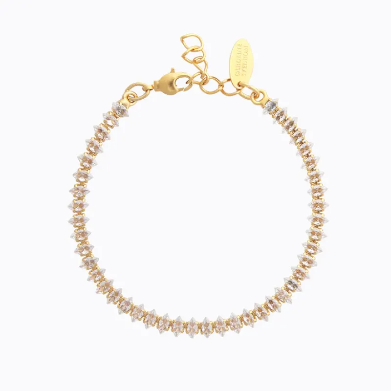 Caroline Svedbom Crystal Navette Armband/ Crystal (Guld)>Caroline Svedbom Armband Clearance