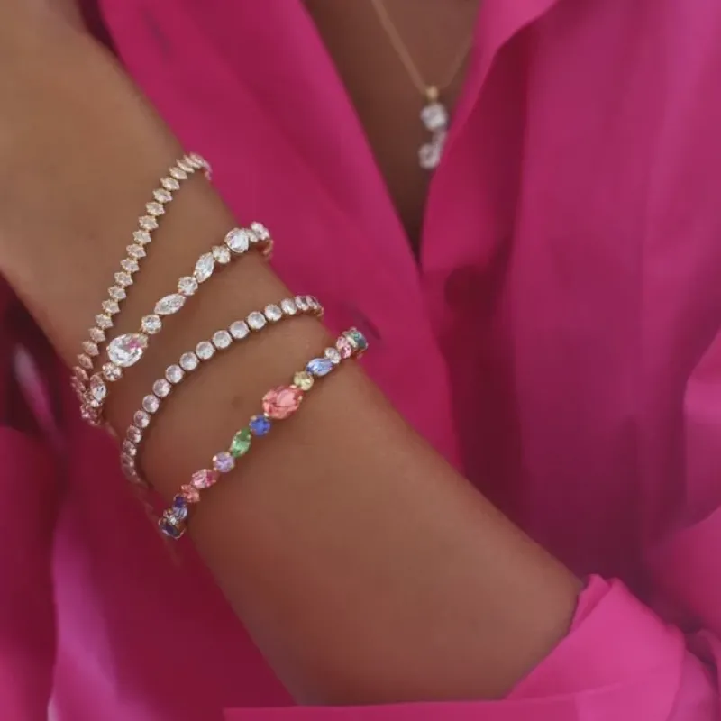 Caroline Svedbom Crystal Navette Armband/ Crystal (Guld)>Caroline Svedbom Armband Clearance