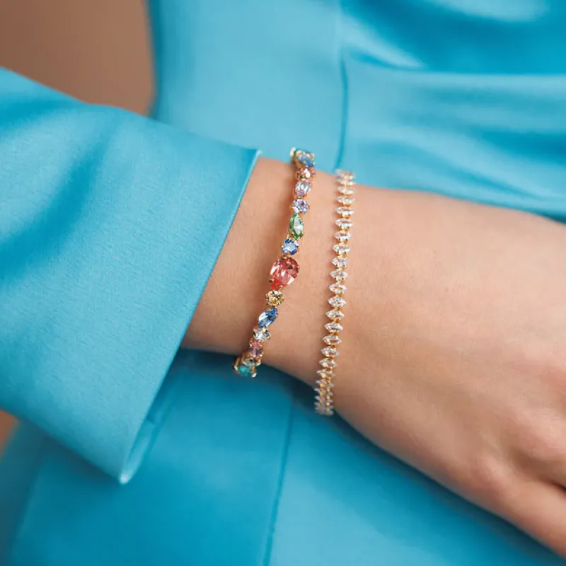 Caroline Svedbom Crystal Navette Armband/ Crystal (Guld)>Caroline Svedbom Armband Clearance