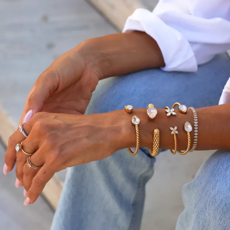 Caroline Svedbom Crystal Navette Armband/ Crystal (Guld)>Caroline Svedbom Armband Clearance