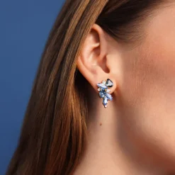 Caroline Svedbom Demi Örhängen/ Blue Combo (Rhodium)>Caroline Svedbom Örhängen Outlet