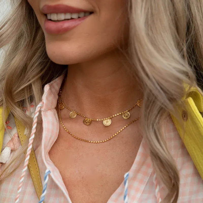 Diamond Short Chain (Guld)>Caroline Svedbom Sale
