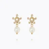 Emmy Örhängen / Pearl + Crystal (Guld)>Caroline Svedbom