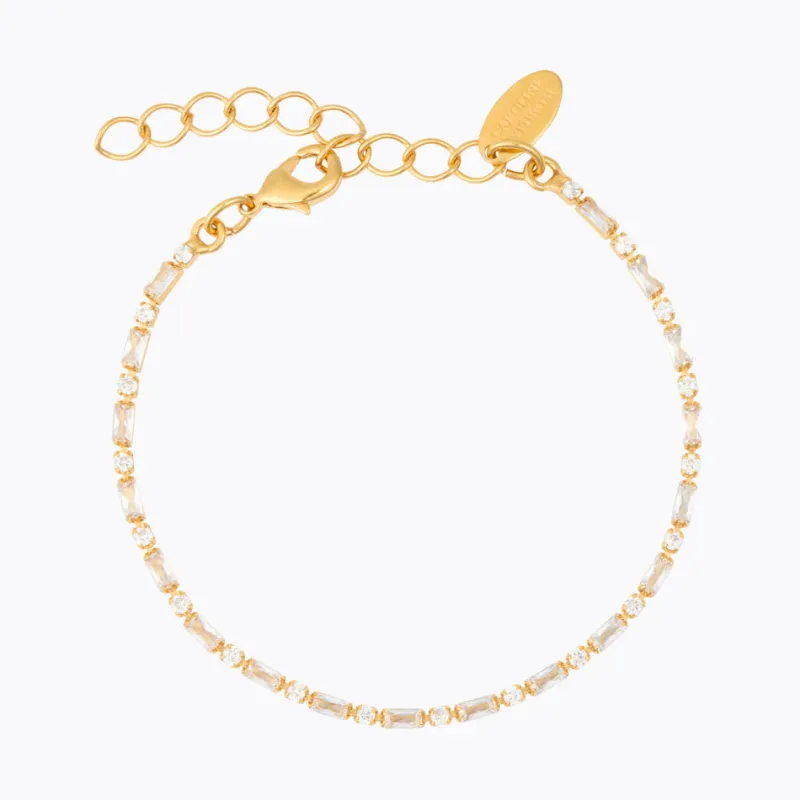Caroline Svedbom Evelyne Armband Crystal – Guld>Caroline Svedbom Armband Outlet