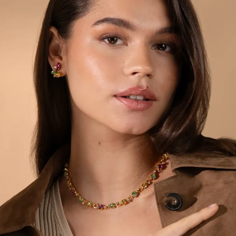Fay Halsband, Autumn Bloom Combo – Rhodium>Caroline Svedbom Sale