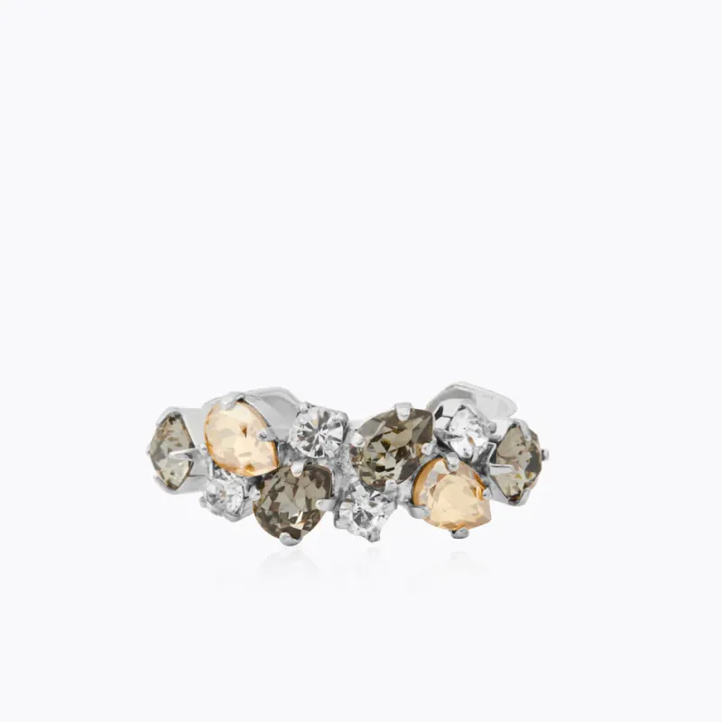 Gabriella Ring, Black Golden Combo – Rhodium>Caroline Svedbom Hot