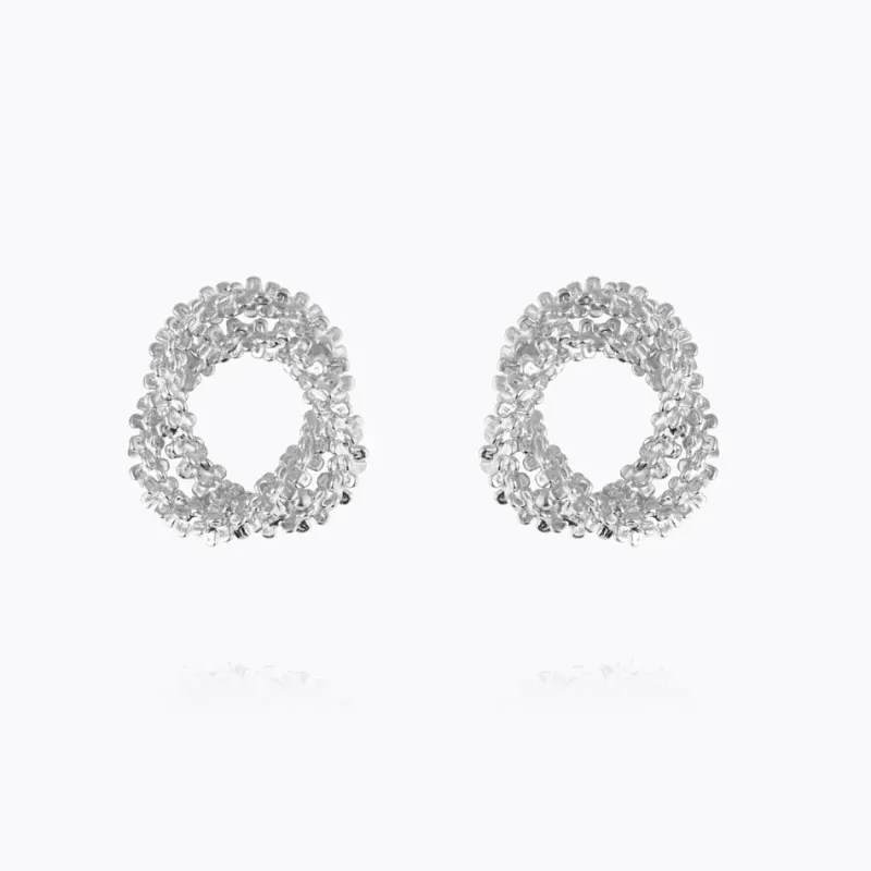 Gemma Knot Örhängen – Rhodium>Caroline Svedbom Best
