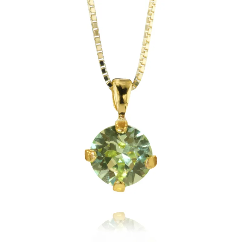 Halsband Classic Stud Chrysolite (Guld)>Caroline Svedbom Hot